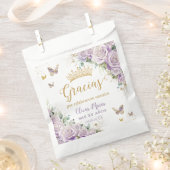 Paarse Lila bloemvlinders Quinceañera 15 16 Bedankzakje (Geknipt)