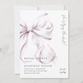 Paarse Lila boog Vrijgezellenfeest Kaart (Voorkant)