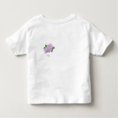 Paarse lila botanische waterverf kinder shirts (Achterkant)