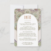 Paarse Lila bruiloft InFO Nieuw Kaart (Voorkant)