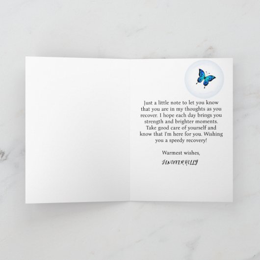 Paarse Lila denken van u boho modern trendy Bedankkaart (Binnen)