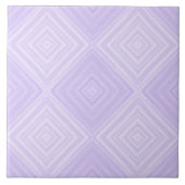Paarse, Lila en witte geometrische Diamond badkame Tegeltje (Voorkant)
