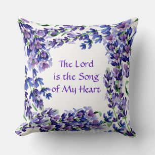 Paarse Lila Floral omkeerbaar decoratieve piloot Kussen