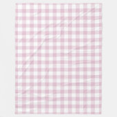 Paarse Lila Gingham Patroon Fleece Deken (Voorkant)