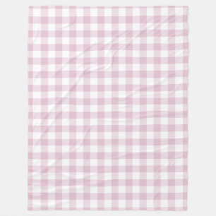 Paarse Lila Gingham Patroon Fleece Deken
