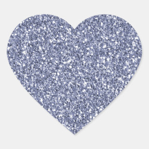 Paarse Lila glitter Hart Sticker