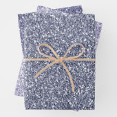 Paarse Lila glitter       Inpakpapier Vel (In situ)