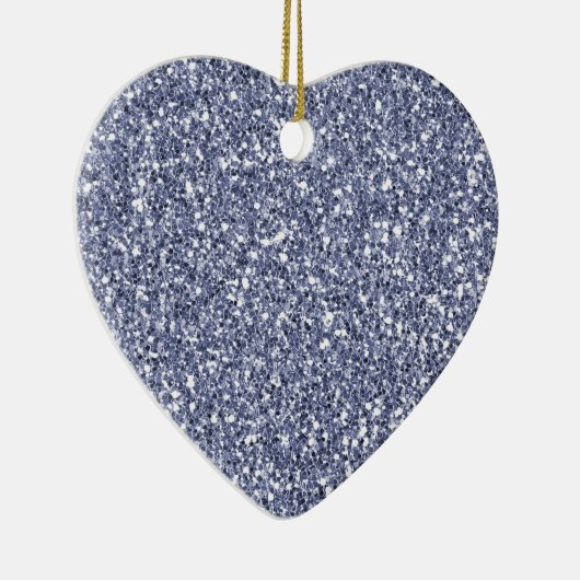Paarse Lila glitter Keramisch Ornament (Rechts)