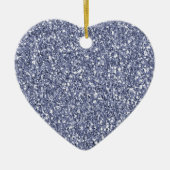Paarse Lila glitter Keramisch Ornament (Voorkant)