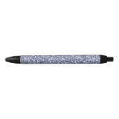 Paarse Lila glitter Zwarte Inkt Pen (Voorkant)