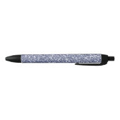 Paarse Lila glitter Zwarte Inkt Pen (Bodem)
