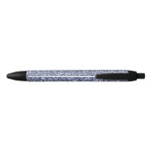 Paarse Lila glitter Zwarte Inkt Pen (Achterkant)