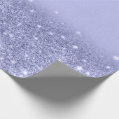 paarse lila glittermousserende glitter cadeaupapier (Hoek)