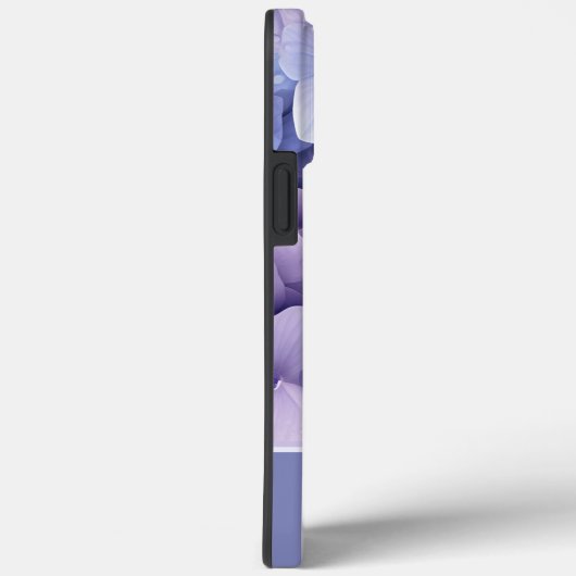 Paarse Lila Hydrangea Monogram Case-Mate iPhone Case (Achterkant / Rechts)