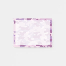 Paarse Lila kleur camouflagepatroon Post-it® Notes