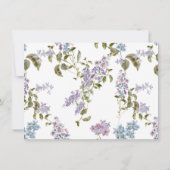  Paarse Lila Krans en Foto | doop Bedankkaart (Achterkant)