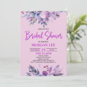 Paarse Lila Lavendel Violet Plum Vrijgezellenfeest Kaart (Staand voorkant)