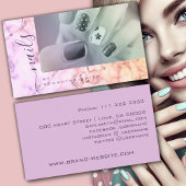 Paarse Lila marmeren gemarmerde elegante kalligraf Visitekaartje