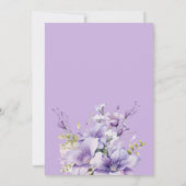 Paarse Lila Meisje Prinses Tiara Bloemenzoet 16 Kaart (Achterkant)