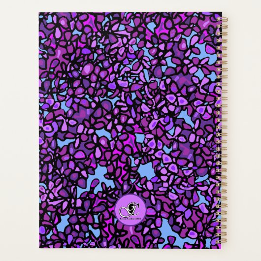 Paarse Lila opzoeken via vertakkingen gepersonalis Planner (Achterkant)