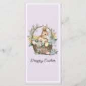 Paarse Lila paashaas Menu (Achterkant)