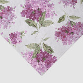 Paarse Lila patroon op witte achtergrond Tissuepapier (Detail)