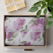 Paarse Lila patroon op witte achtergrond Tissuepapier (Geschenk)