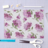 Paarse Lila patroon op witte achtergrond Tissuepapier (Craft)