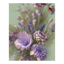 Paarse lila roze bos bloemen mooi