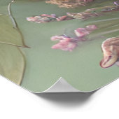 Paarse lila roze bos bloemen mooi poster (Hoek)