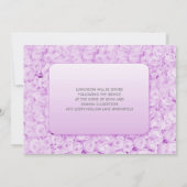 Paarse Lila Rozen Eerste Communie Custom Photo Kaart (Achterkant)