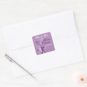 Paarse Lila Sticker met 1,5-inch bruiloft (Envelop)