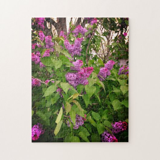 Paarse Lila Struik Legpuzzel (Verticaal)