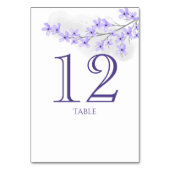 Paarse Lila tabelnummer Kaart (Achterkant)