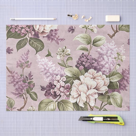 Paarse Lila ventilatorpatronen  ontkoppeling Tissuepapier (Craft)