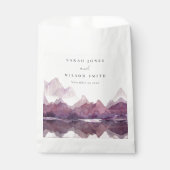 Paarse Lila Waterverf Bodemmeer Bedankzakje (Voorkant)