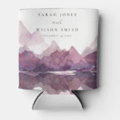 Paarse Lila Waterverf Bodemmeer Blikjeskoeler (Voorkant)