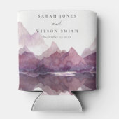 Paarse Lila Waterverf Bodemmeer Blikjeskoeler (Achterkant)