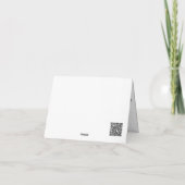 paarse lila waterverf botanische bloem bedankkaart (Achterkant)