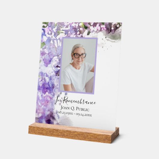 Paarse Lila Waterverf van de ventilator Acryl Bord (Hoek)