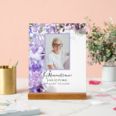 Paarse Lila Waterverf van de ventilator Acryl Bord (Huwelijk)