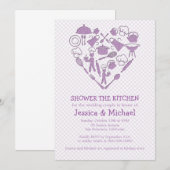 Paarse Lila weddenschapenkast | Keuken Kaart (Voorkant / Achterkant)