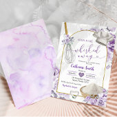 Paarse Lila weggeslingerd keuken Vrijgezellenfeest Kaart