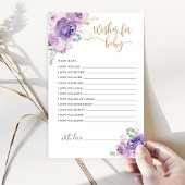 Paarse lila wensen voor baby