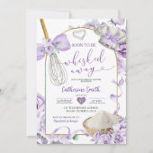 Paarse Lila Whisked Away Vrijgezellenfeest Kaart (Voorkant)
