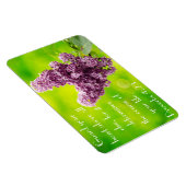 Paarse lilacs bijbel vers Spreuken 4:23 Magneet (Rechterzijde)