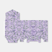 Paarse Lilacs bruiloft Dank u gunstbox Bedankdoosjes (Uitgevouwen)