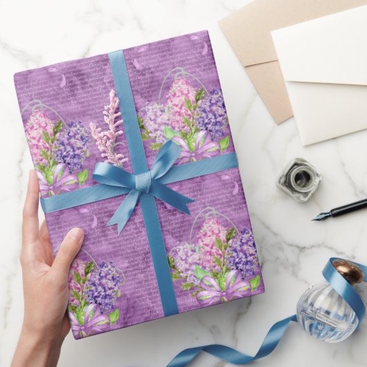 Paarse Lilacs Cadeaupapier (Geschenken)