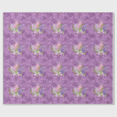 Paarse Lilacs Cadeaupapier (Vlak)