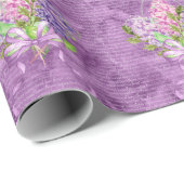 Paarse Lilacs Cadeaupapier (Rol Hoek)